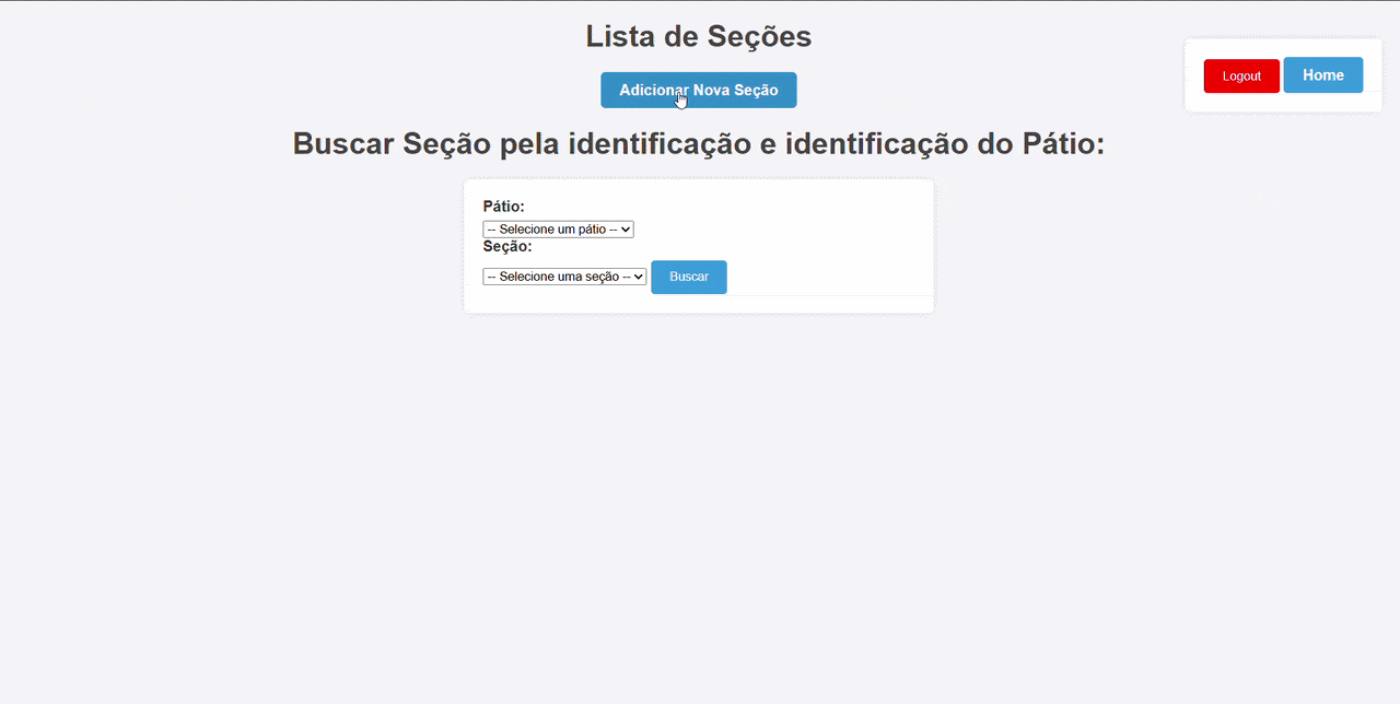 GIF: Gerenciamento de Seções